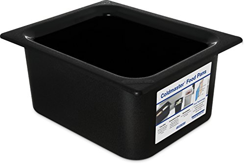 Carlisle FoodService Products CM110103 Coldmaster Insulated Food Pan, 1/2 Size, 6 quart, Black