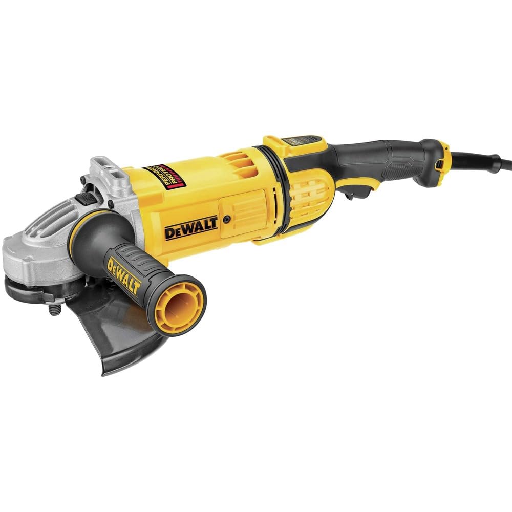 DEWALT Angle Grinder, 9-Inch, 4.9-HP, 6,500 RPM, With Dust Ejection System, Corded (DWE4599N)