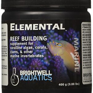 Brightwell Aquatics Elemental - Reef Building Supplement for Coralline Algae, Corals, Clams & Other Marine Invertebrates, 400-g