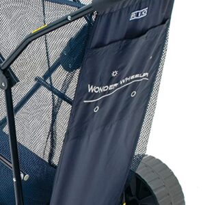 Rio Beach Wonder Wheeler II Wide Utility, Lawn, and Beach Cart, Navy