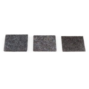 The Felt Store F-26 Industrial Felt Square Sample Bags 3 inch x 3 inch Felt Material in 1/8", 1/4", 1/2" Thickness – 3 Pcs