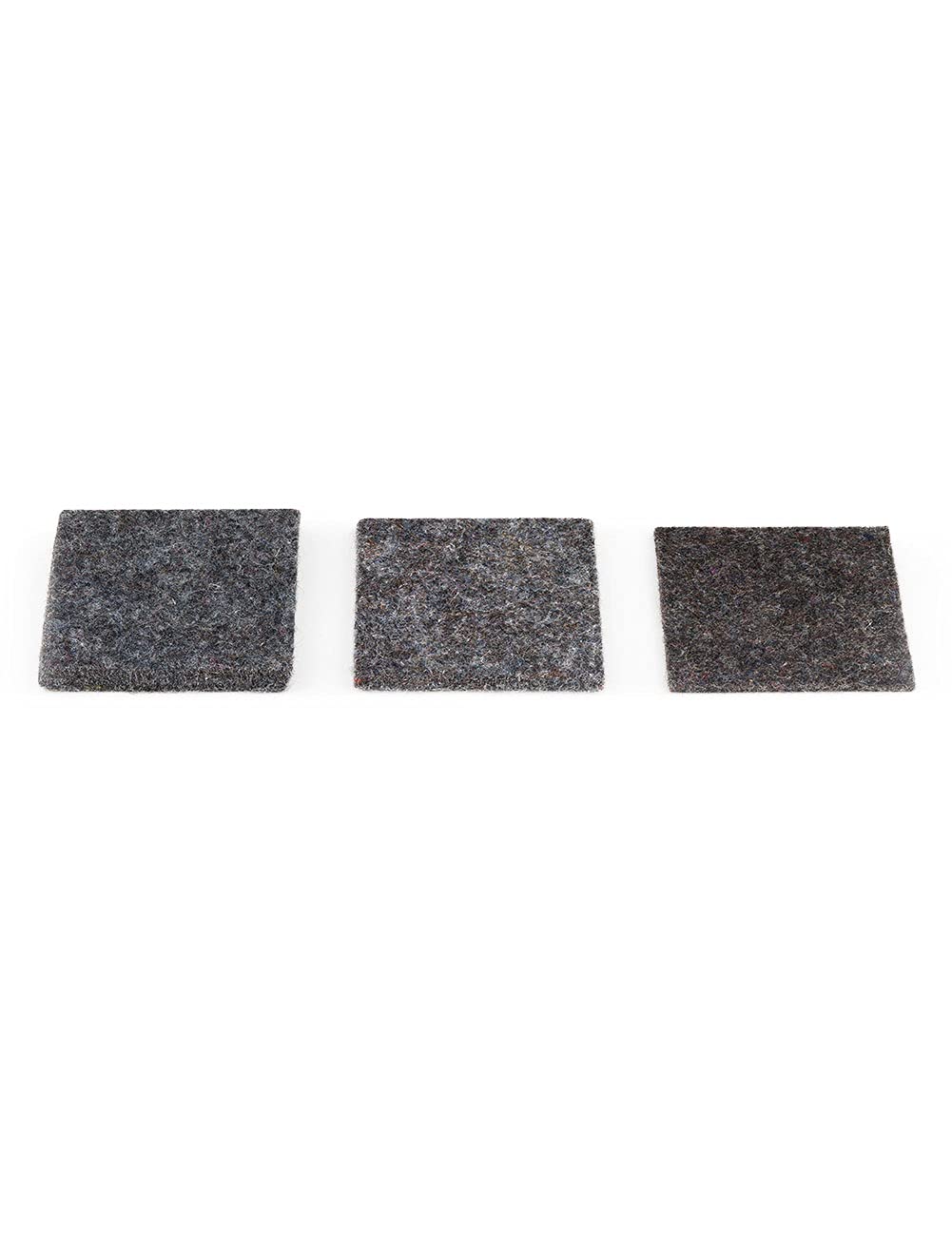 The Felt Store F-26 Industrial Felt Square Sample Bags 3 inch x 3 inch Felt Material in 1/8", 1/4", 1/2" Thickness – 3 Pcs