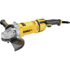 dewalt angle grinder, 9-inch, 4.9-hp, 6,500 rpm, with dust ejection system, corded (dwe4599n)