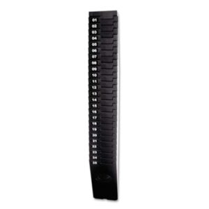 Lathem Time 257EX Expandable Time Card Rack, 25-Pocket, Holds 7-Inch Cards, Plastic, Black