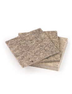 the felt store f-3 industrial felt square sample bags 3 inch x 3 inch felt material in 1/8", 1/4", 1/2" thickness – 3 pcs