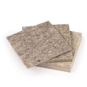 The Felt Store F-3 Industrial Felt Square Sample Bags 3 inch x 3 inch Felt Material in 1/8", 1/4", 1/2" Thickness – 3 Pcs