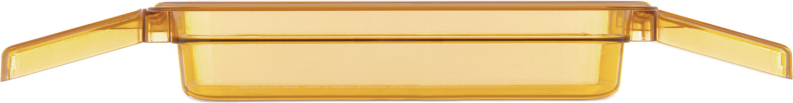 Carlisle FoodService Products 30860HH13 StorPlus High Heat Food Pan With 2 Handles, 2.5" Deep, Third Size, Amber