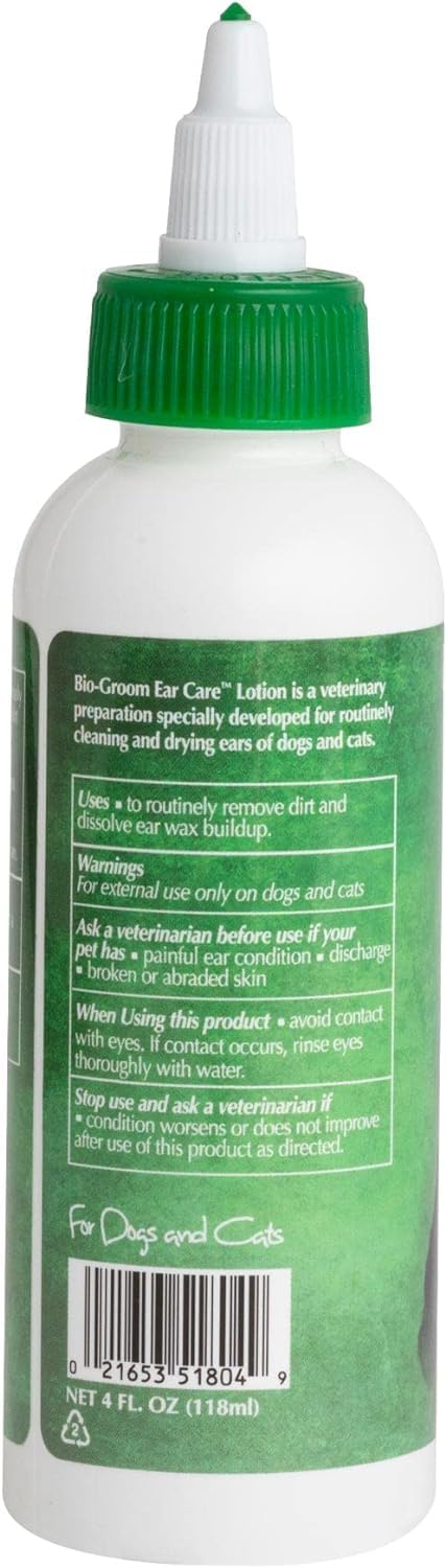 Bio-Groom Ear-Care Dog Ear Cleaner – Dog Ear Care, Cruelty-Free, Made in USA, Dog Ear Drops, Gentle Wax Remover, Pet Ear Cleaner for Dogs and Cats – 8 fl oz 1-Pack