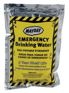 emergency drinking water, 4.225 oz, pk100