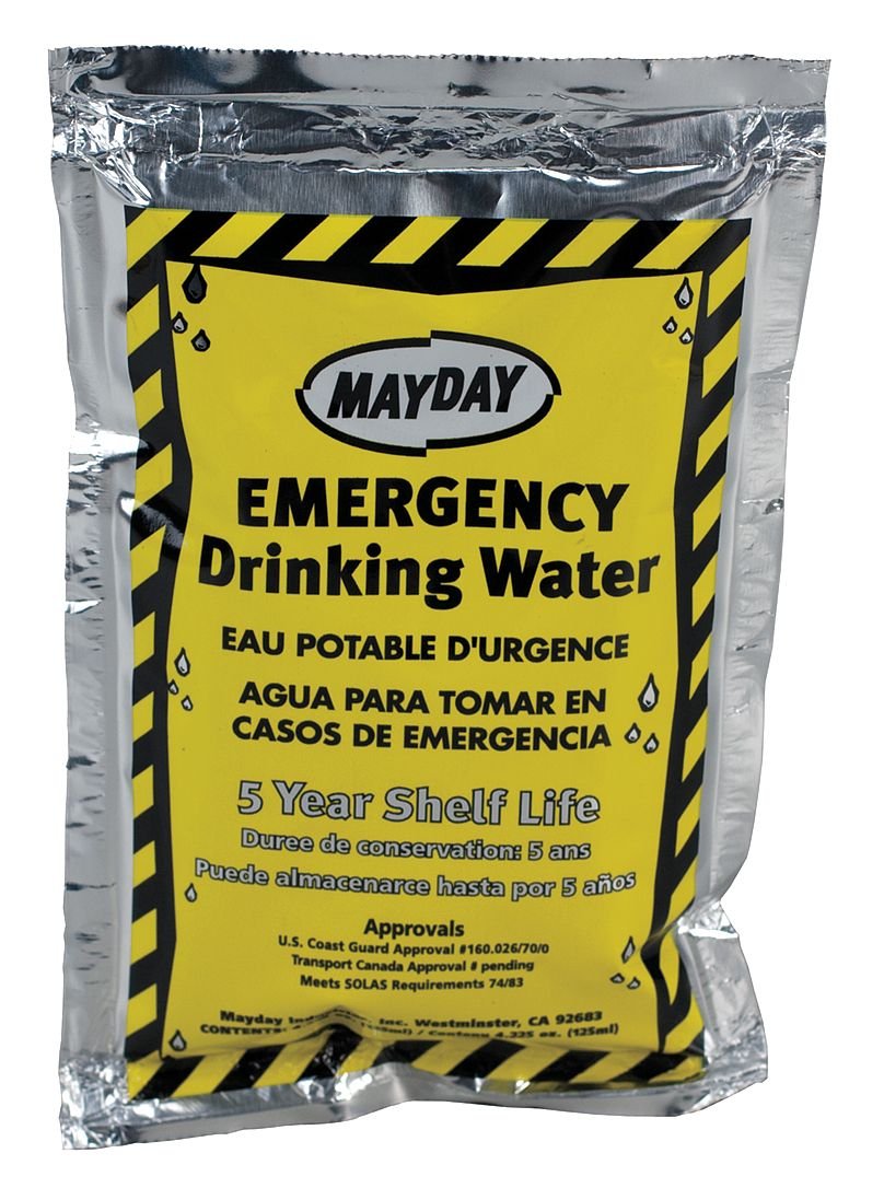 Emergency Drinking Water, 4.225 oz, PK100