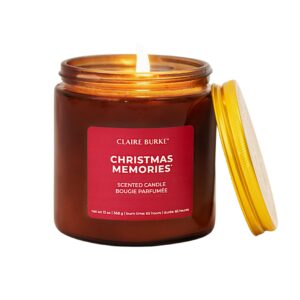 Claire Burke Christmas Memories Candle Holiday Fragrance 70-hour burn time 14 oz, 1 ct