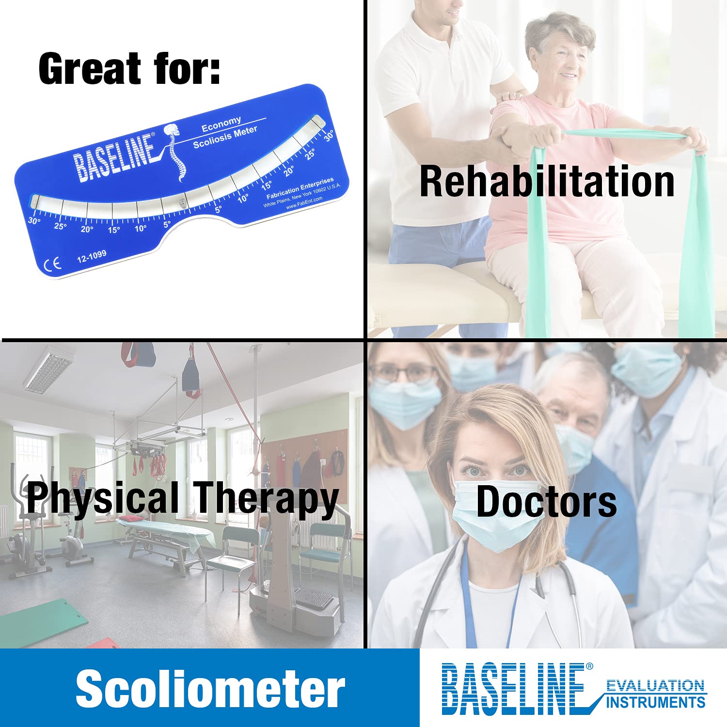 Baseline 12-1099 Scoliosis Portable Medical Evaluation, Adults or Children