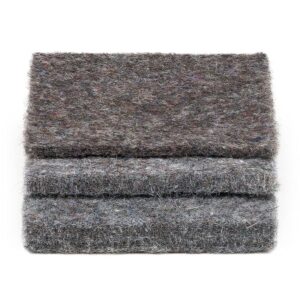 The Felt Store F-26 Industrial Felt Square Sample Bags 3 inch x 3 inch Felt Material in 1/8", 1/4", 1/2" Thickness – 3 Pcs