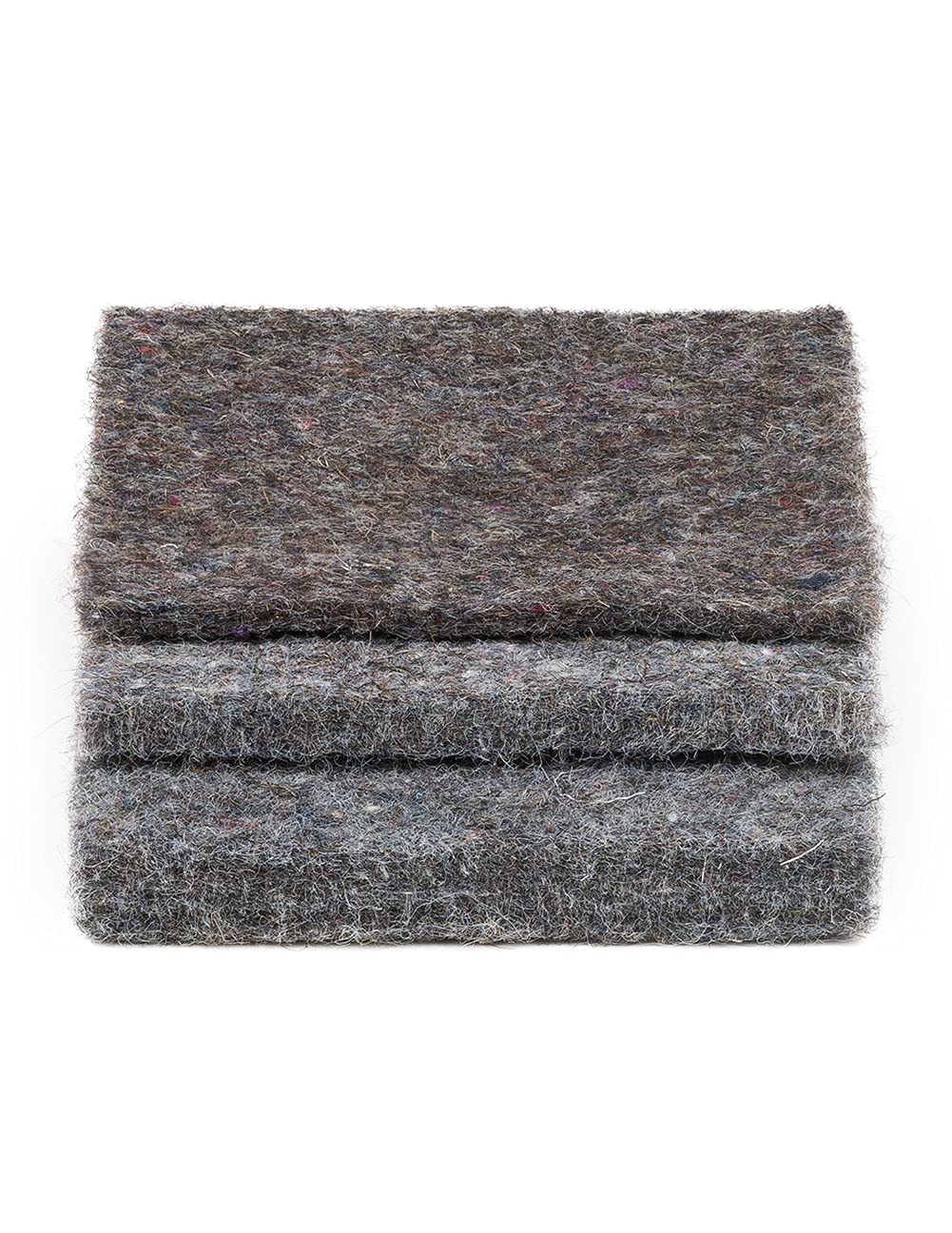 The Felt Store F-26 Industrial Felt Square Sample Bags 3 inch x 3 inch Felt Material in 1/8", 1/4", 1/2" Thickness – 3 Pcs