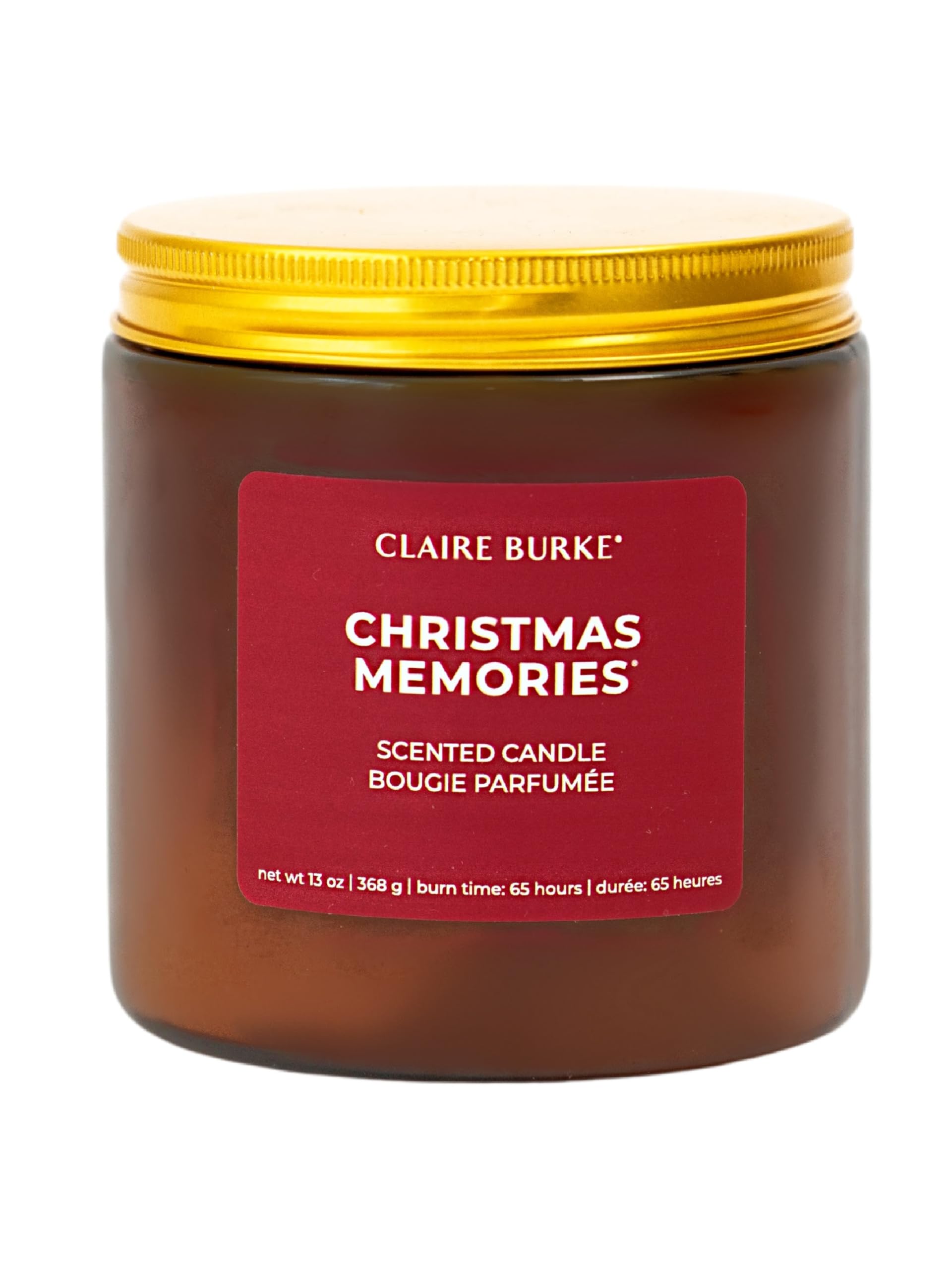 Claire Burke Christmas Memories Candle Holiday Fragrance 70-hour burn time 14 oz, 1 ct