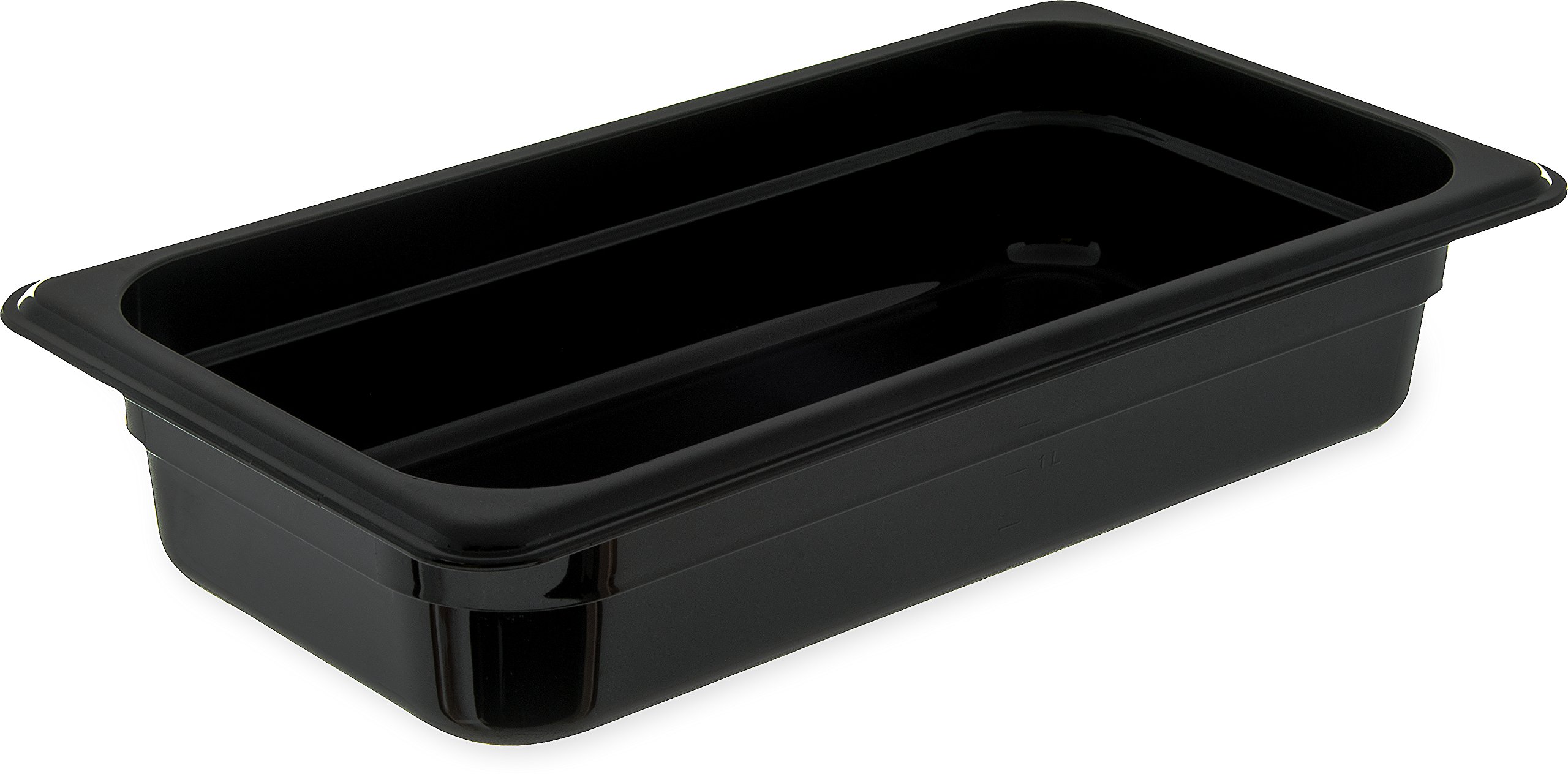 Carlisle FoodService Products 3086003 StorPlus High Heat Food Pan, 2.5" Deep, Third Size, Black