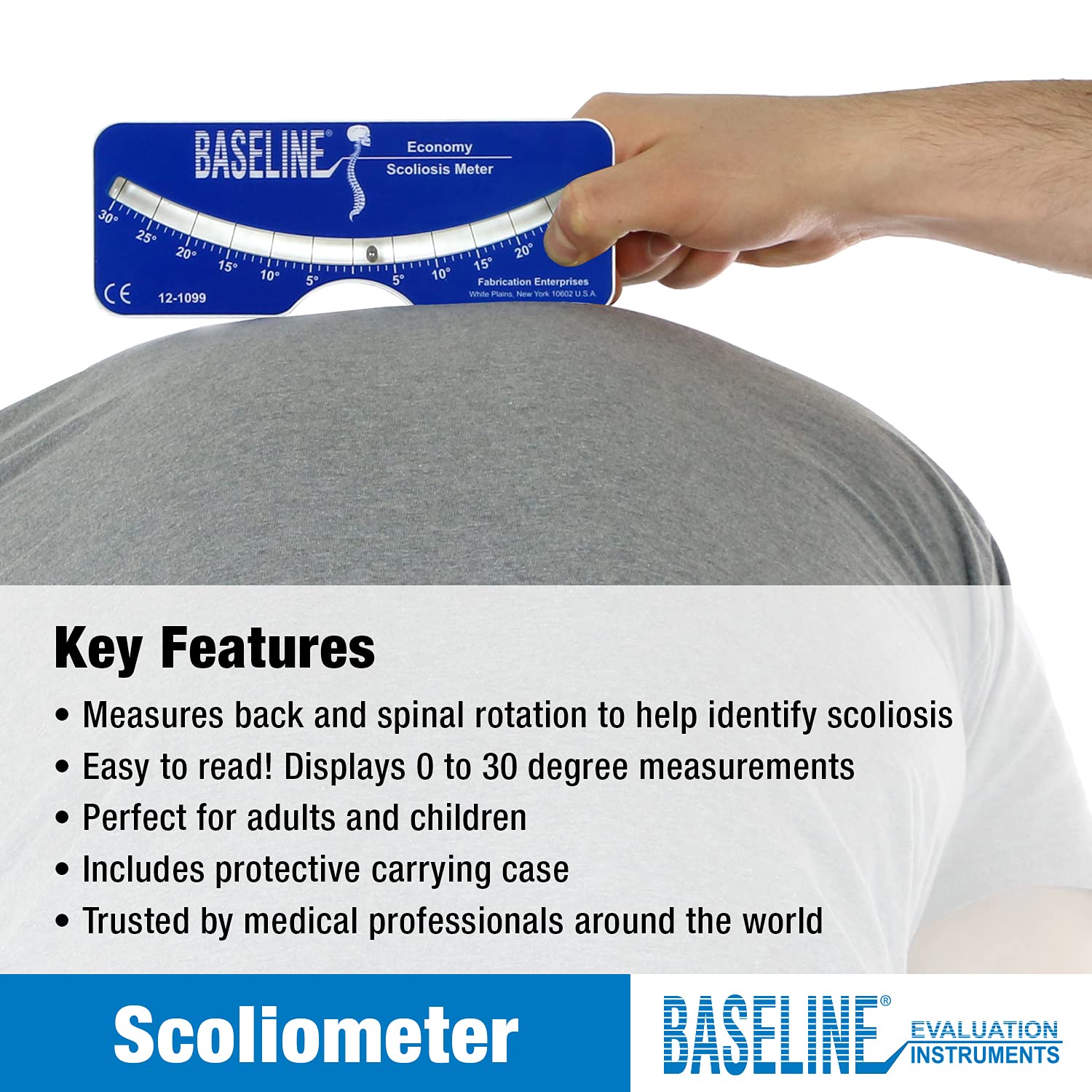 Baseline 12-1099 Scoliosis Portable Medical Evaluation, Adults or Children