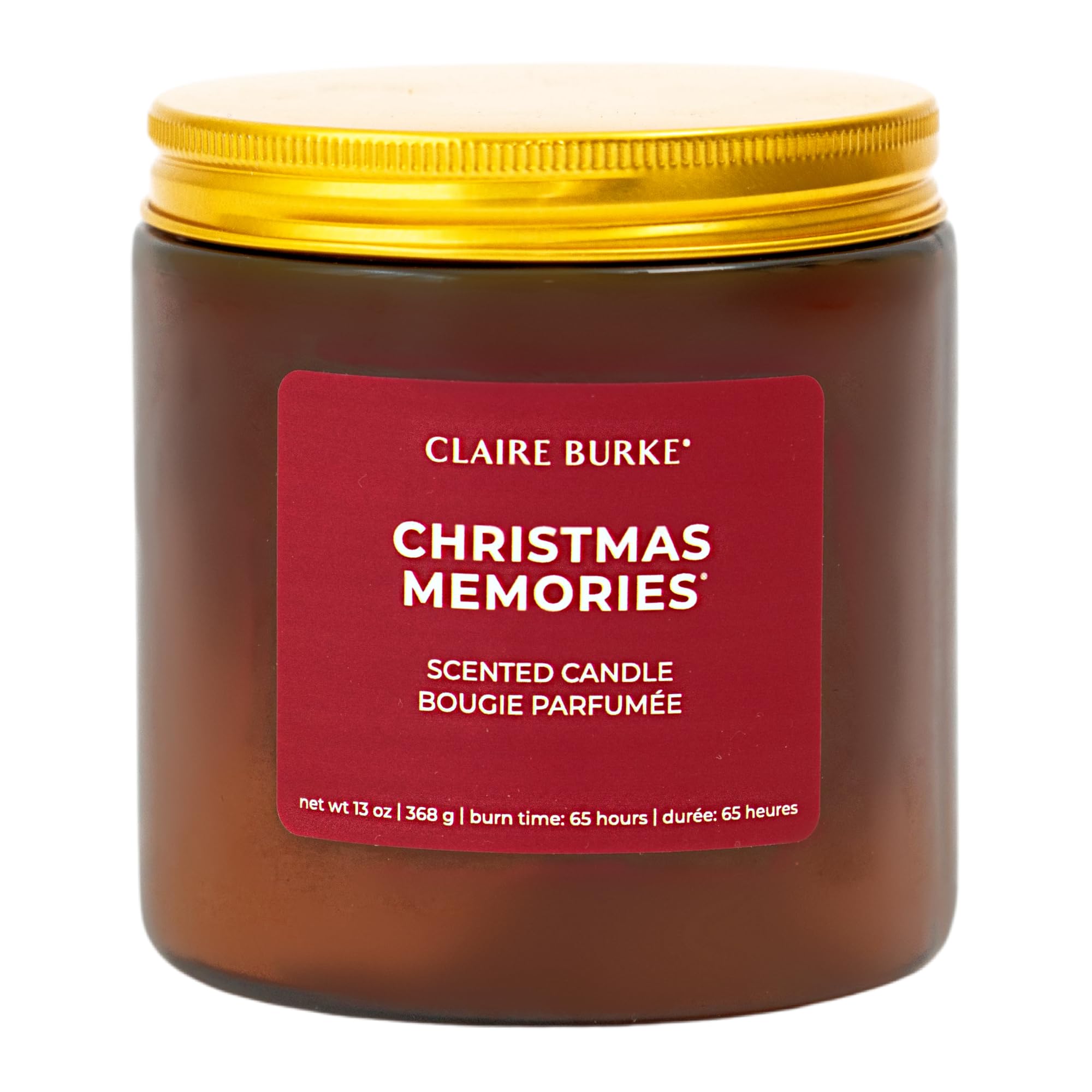 Claire Burke Christmas Memories Candle Holiday Fragrance 70-hour burn time 14 oz, 1 ct