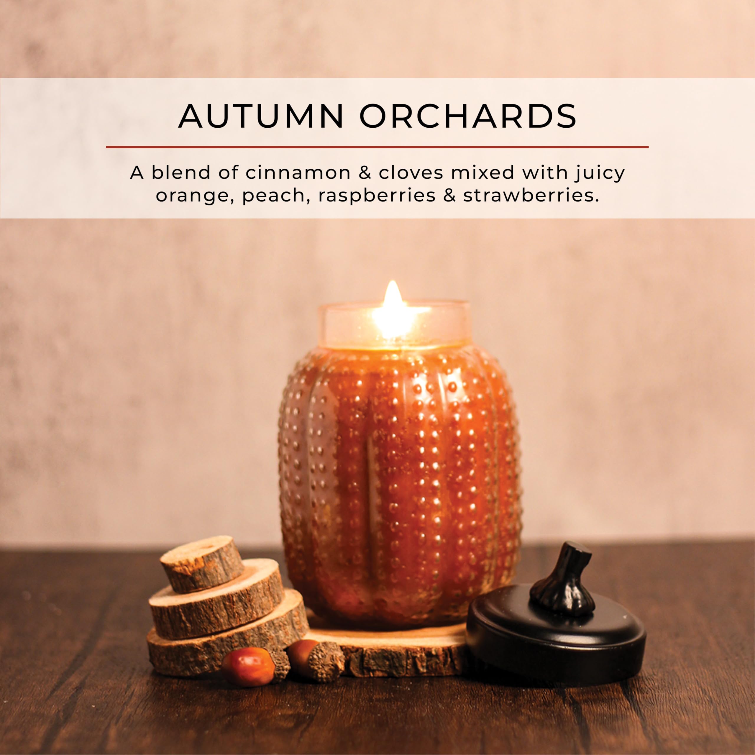 A Cheerful Giver Autumn Orchards 26 oz. Pumpkin Jar Candle, 34 oz