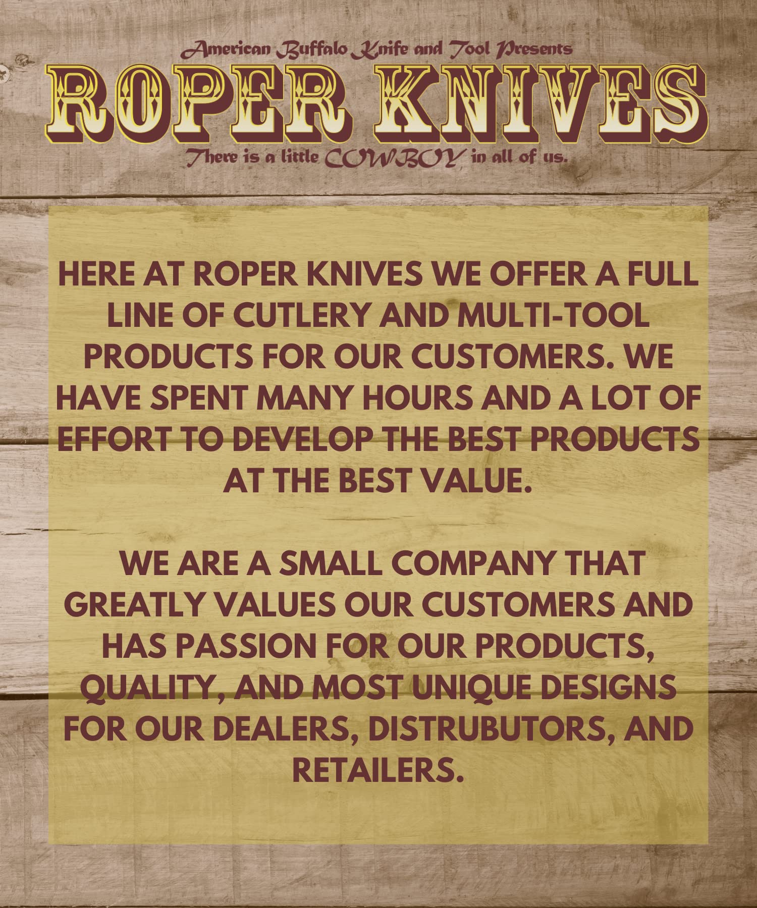 Roper Knives Laredo Series Tapper Folding Pocket Knife – (2) 1065 Carbon Blades in 1 Knife with a Stag Wooden Handle