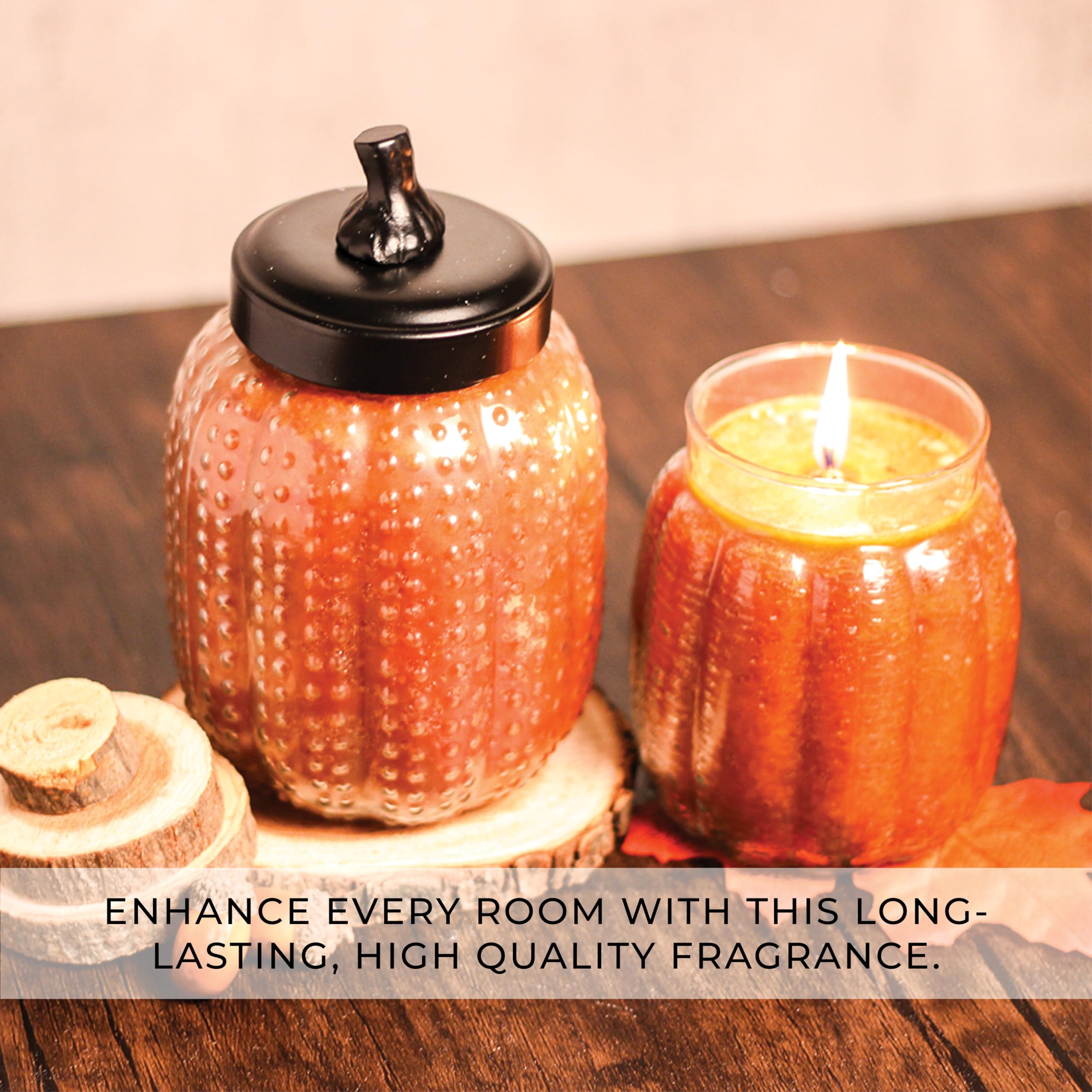 A Cheerful Giver Autumn Orchards 26 oz. Pumpkin Jar Candle, 34 oz