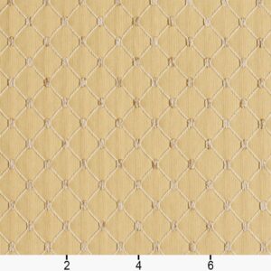 B653 Gold Diamond Jacquard Woven Upholstery Fabric by The Yard