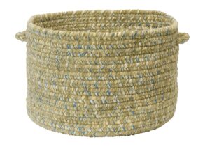 colonial mills west bay utility basket, 14 by 10-inch, celery tweed