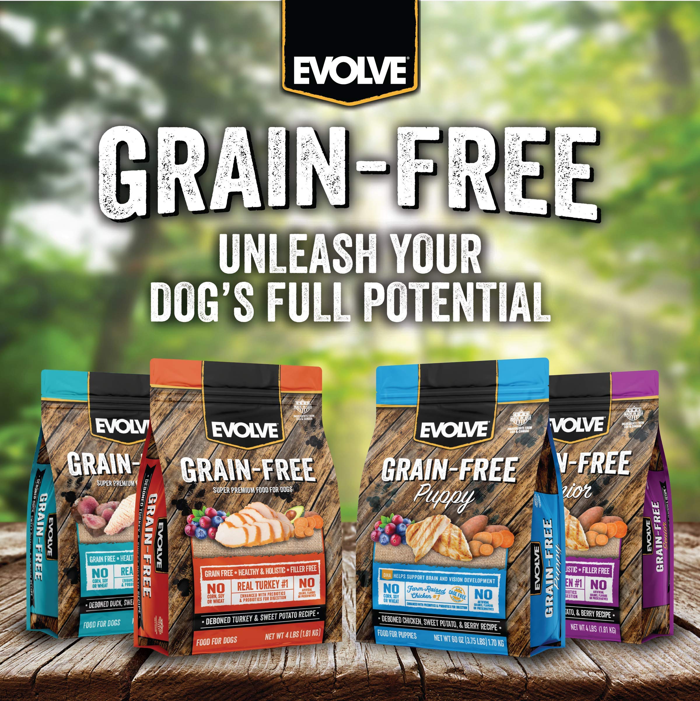 Evolve Grain Free Deboned Salmon & Sweet Potato Recipe Dog Food, 3.5 lb.