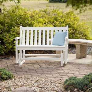 POLYWOOD® Traditional Garden Glider, Slate Grey