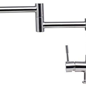 Alfi AB2038-PSS Kitchen Faucet, 12.13"H, Silver/Pewter