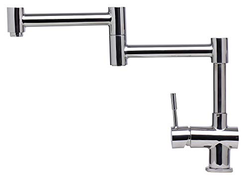 Alfi AB2038-PSS Kitchen Faucet, 12.13"H, Silver/Pewter