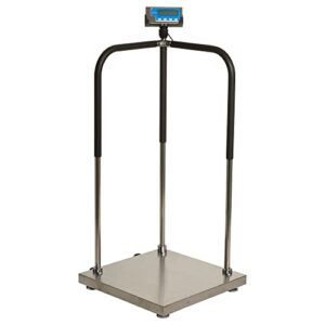 brecknell ms140-300, portable medical electronic handrail scale, 660 lb x 0.2 lb