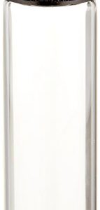 JG Finneran 816020-2170 Borosilicate Glass Dram Sample Vial with Solid Top Cap and PTFE/F217 Septa, Clear, 4 Dram Capacity, 21mm Diameter x 70mm Height (Case of 100)