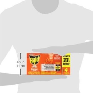 S C JOHNSON WAX 74251 Raid Fogger, 4-Pack, 1.5-Ounce