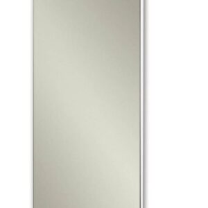 Jensen 1035P24WH Cove Frameless Medicine Cabinet with Polished Mirror, 16-Inch by 26-Inch, White