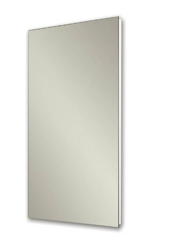 Jensen 1035P24WH Cove Frameless Medicine Cabinet with Polished Mirror, 16-Inch by 26-Inch, White