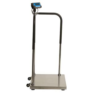 Brecknell MS140-300, Portable Medical Electronic Handrail Scale, 660 lb x 0.2 lb