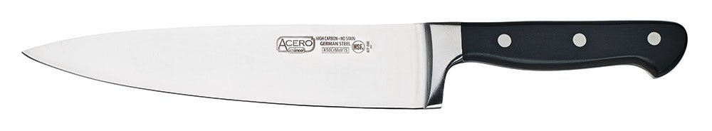 Winco KFP-80 Chef's Knife, 8-Inch,Stainless Steel