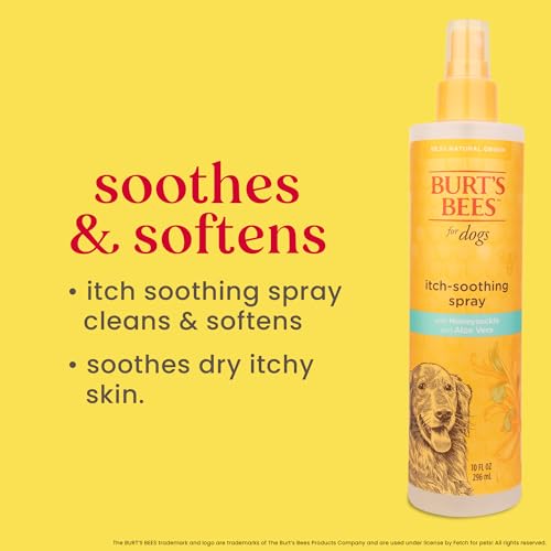 Burt's Bees for Pets Naturally Derived Itch Soothing Spray with Honeysuckle - Best Anti-Itch Spray for Dogs With Itchy Skin - Cruelty Free, Formulated without Sulfates and Parabens, 10 Fl Oz