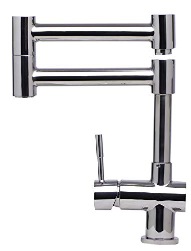 Alfi AB2038-PSS Kitchen Faucet, 12.13"H, Silver/Pewter