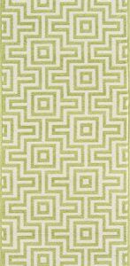 Momeni Rugs , Baja Collection Contemporary Indoor & Outdoor Area Rug, Easy to Clean, UV protected & Fade Resistant, 2'3" x 7'6" Runner, Green