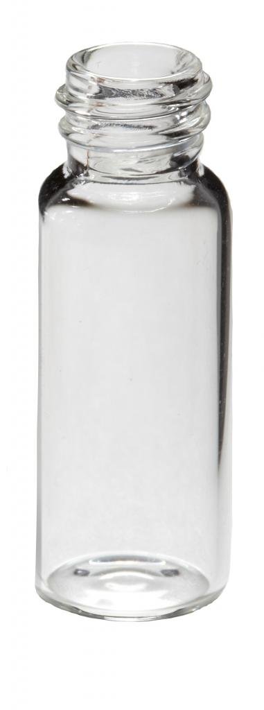 JG Finneran 34013-1545 Borosilicate Glass Dram Sample Vial, Clear, 1 Dram Capacity, 15mm Diameter x 45mm Height (Case of 1000)