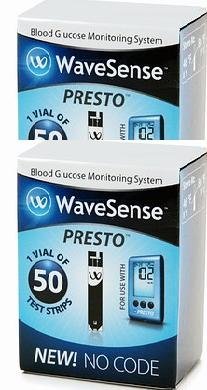 Wavesense Presto Test Strips 100 Test Strips Sold By Diabetic Corner