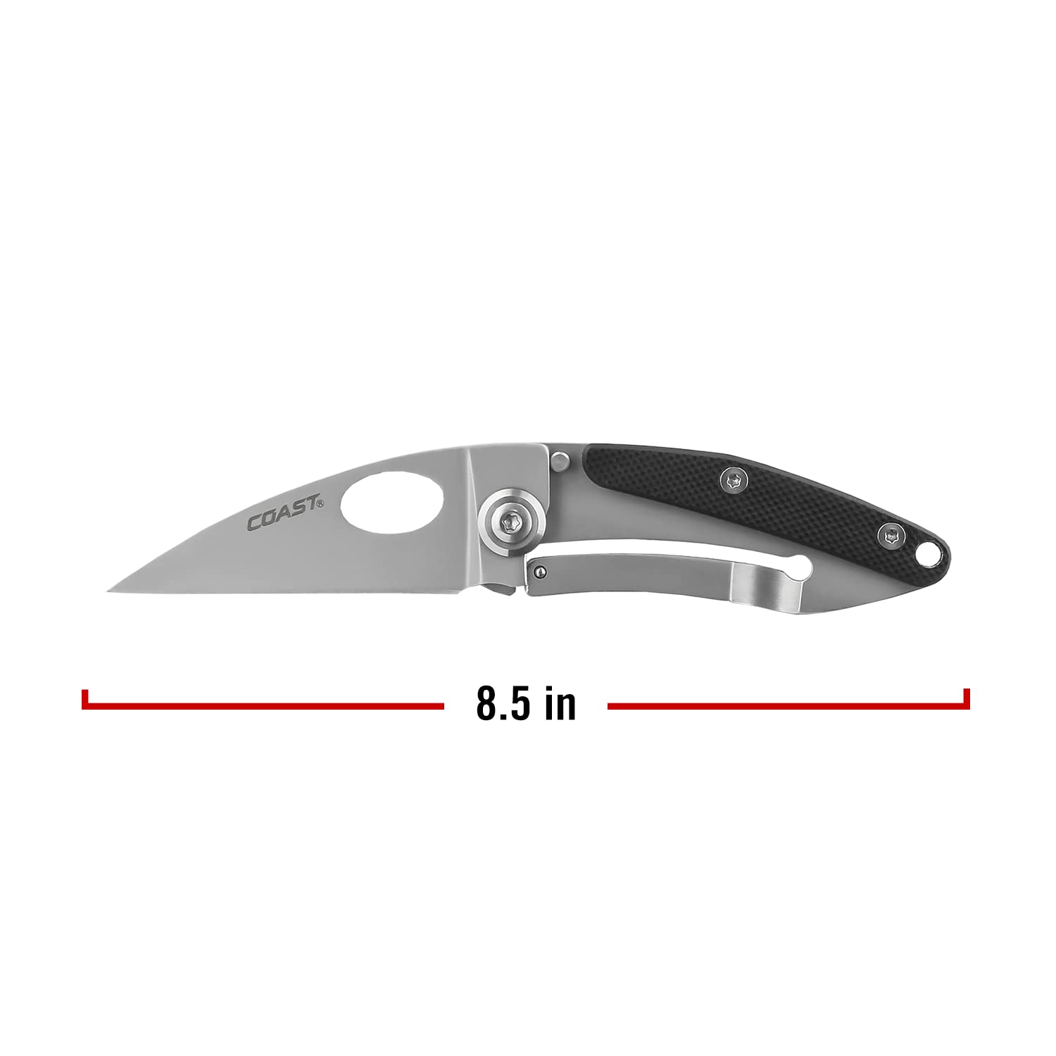 Coast FX175 Frame Lock Light Weight Folding Knife 2-Inch Blade, Stainless Steel