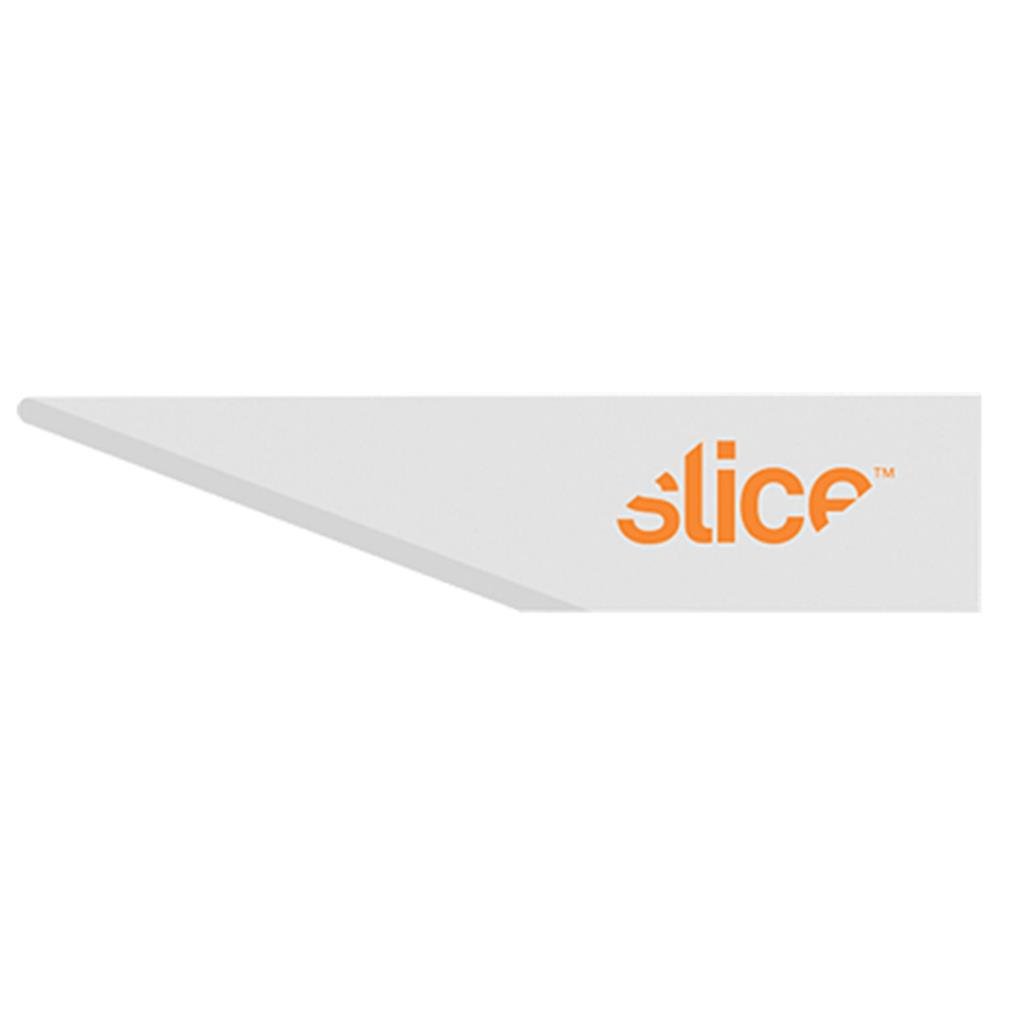 Slice 10519 Straight Edge, Ceramic Blade, Pointed Tip Craft Blade, Finger Friendly, Ceramic Blade Stays Sharp 11X Longer Than Metal, 4 Blades