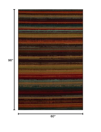 Mohawk Home Avenue Stripe Area Rug, 5'x8', Multi