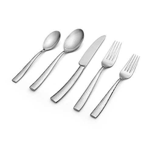 Towle Living Texture 42-Piece Forged Stainless Steel Flatware Set, Service for 4