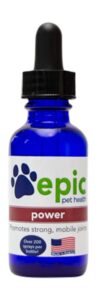 epic pet health power - all natural liquid supplement for aging pets- promotes strong, mobile joints naturally (dropper, 2 ounce)