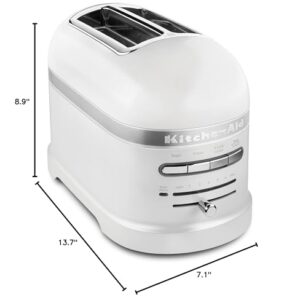 KitchenAid Pro Line Series 2-Slice Automatic Toaster, Frosted Pearl White