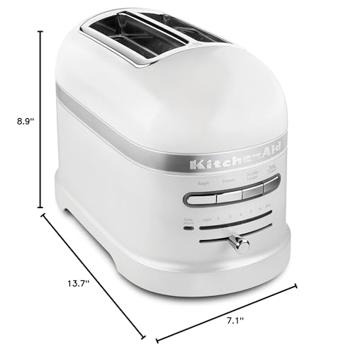 KitchenAid Pro Line Series 2-Slice Automatic Toaster, Frosted Pearl White